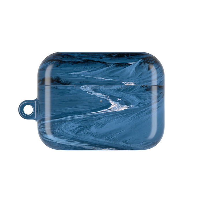 Arctic Moon Drift · Hard Case for AirPods & AirPods Pro · Blue