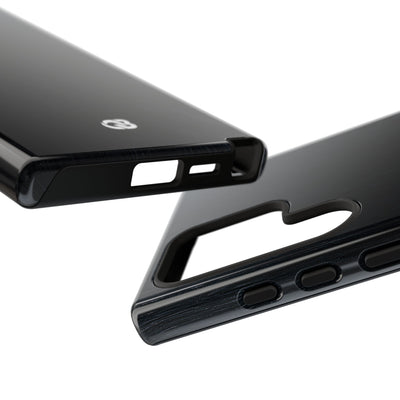 Brushed Obsidian Steel · Tough Phone Case for Samsung · Black