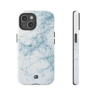 Blue Tough Phone Case for iPhone - Glacial Neural Web