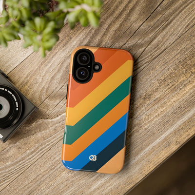 Retro Ridge Lines · Tough Hoesje voor iPhone