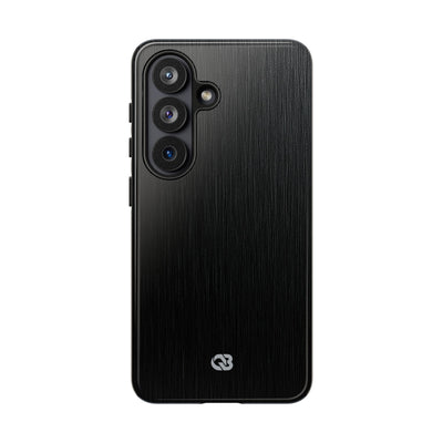Obsidian Brushed Steel · Tough Phone Case for Samsung · Black