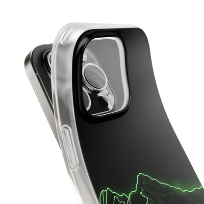 Nordic Mountain Contour · Lite Phone Case for iPhone ·  Black