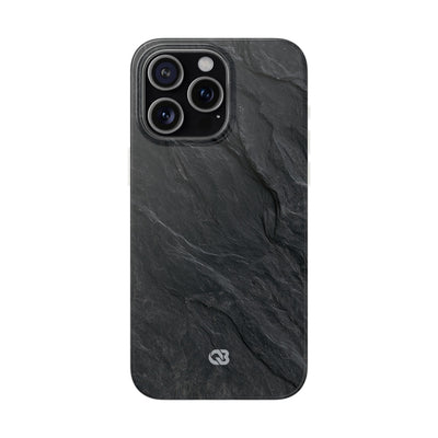Black Lite Phone Case for iPhone - Midnight Slate Ridge