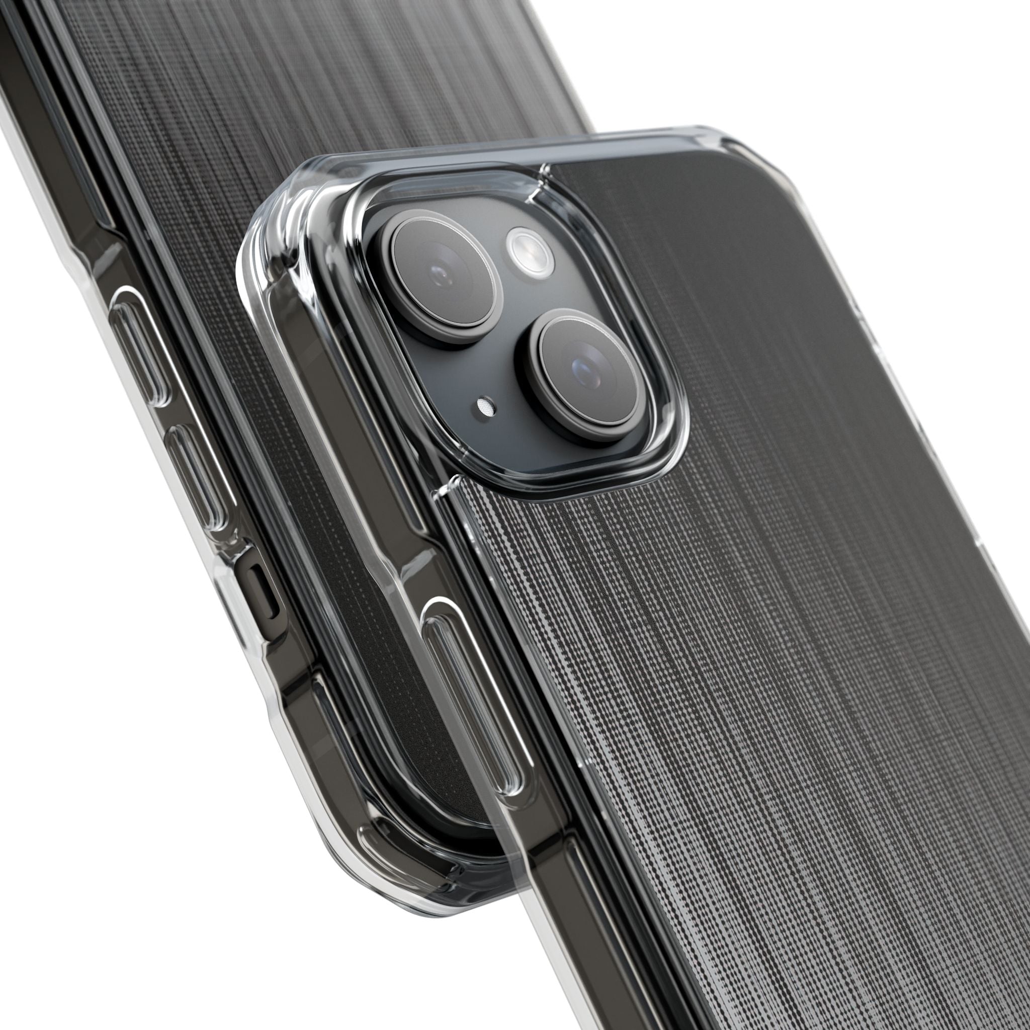 Grey Impact MagSafe Phone Case for iPhone - Static Vertical Dither