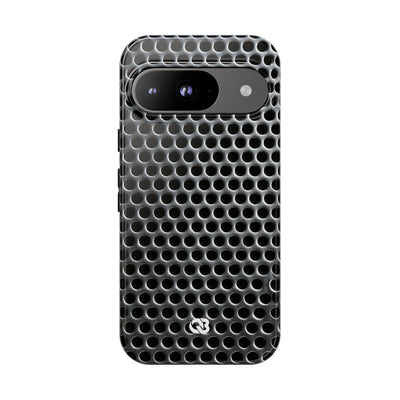 Brushed Perforated Steel · Tough Phone Case for Pixel ·  Silver