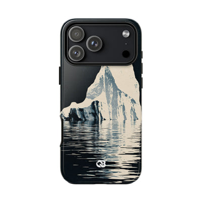 Blue Tough Phone Case for iPhone - Frozen Navy Monolith