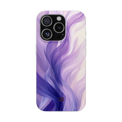 Amethyst Silk Waves · Soft Phone Case for iPhone