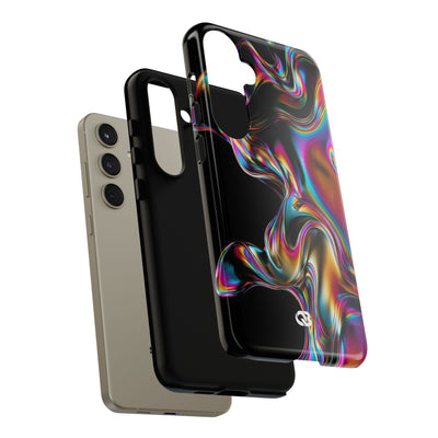 Purple Tough Phone Case for Samsung - Liquid Neon Chrome