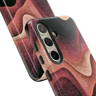 Rose Contour Waves · Tough Phone Case for Samsung · Pink