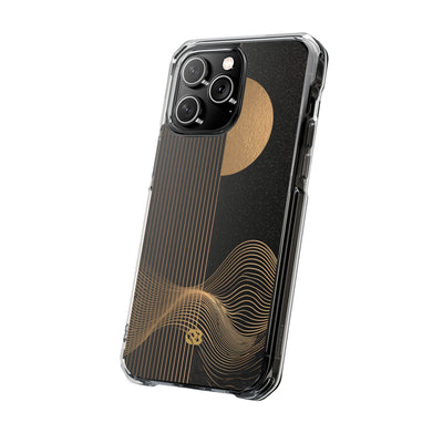 Gold Impact MagSafe Phone Case for iPhone - Gilded Obsidian Dunes