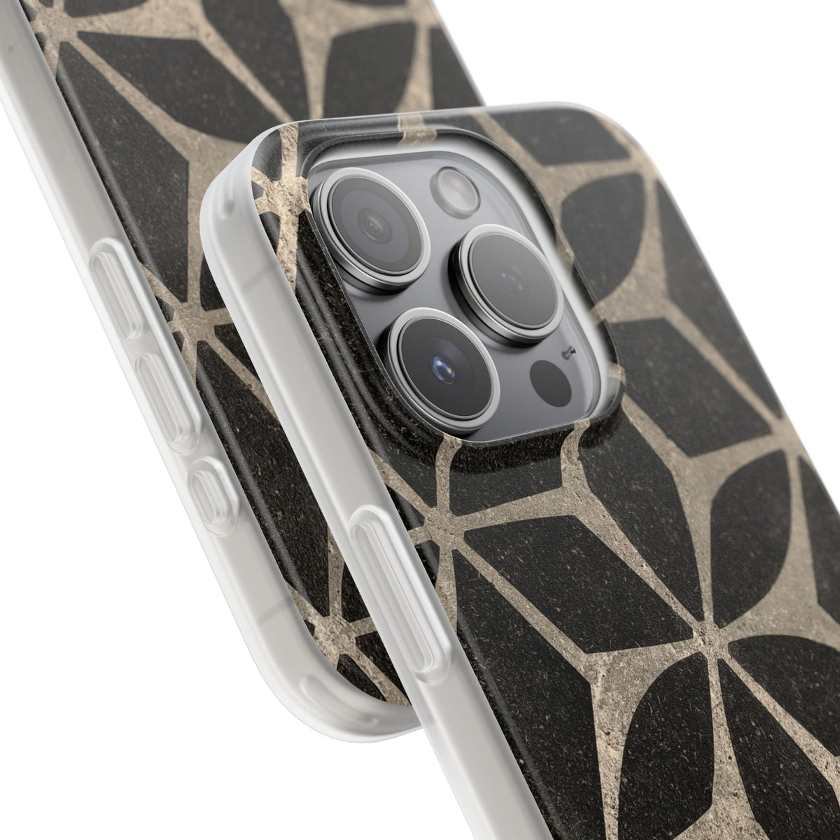 Concrete Mosaic Star · Lite Phone Case for iPhone ·  Black