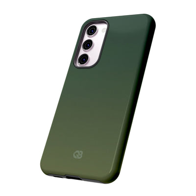 Green Tough Phone Case for Samsung - Shadow Moss Grain