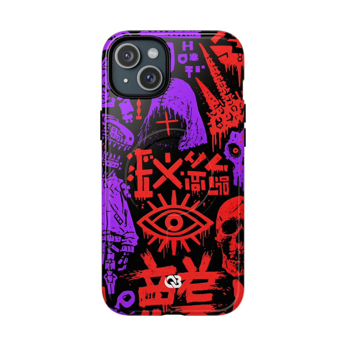 Underground Cyber Glyphs · Tough 2.0 Magnetic Phone Case for iPhone · Black