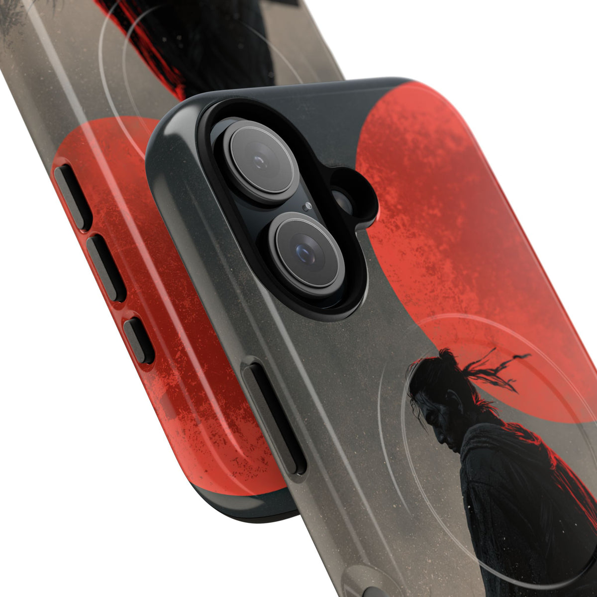 Crimson Moon Ronin · Tough 2.0 Magnetic Phone Case for iPhone · Black