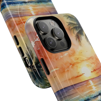 Sunset Palm iPhone 14 Pro Max Case - Tough+