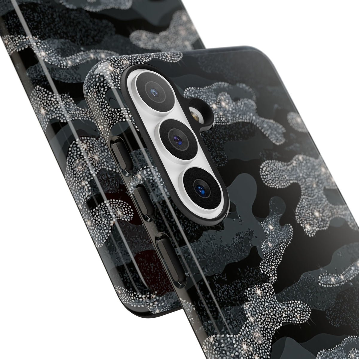 Glitter Shadow Camo · Tough Phone Case for Samsung · Black