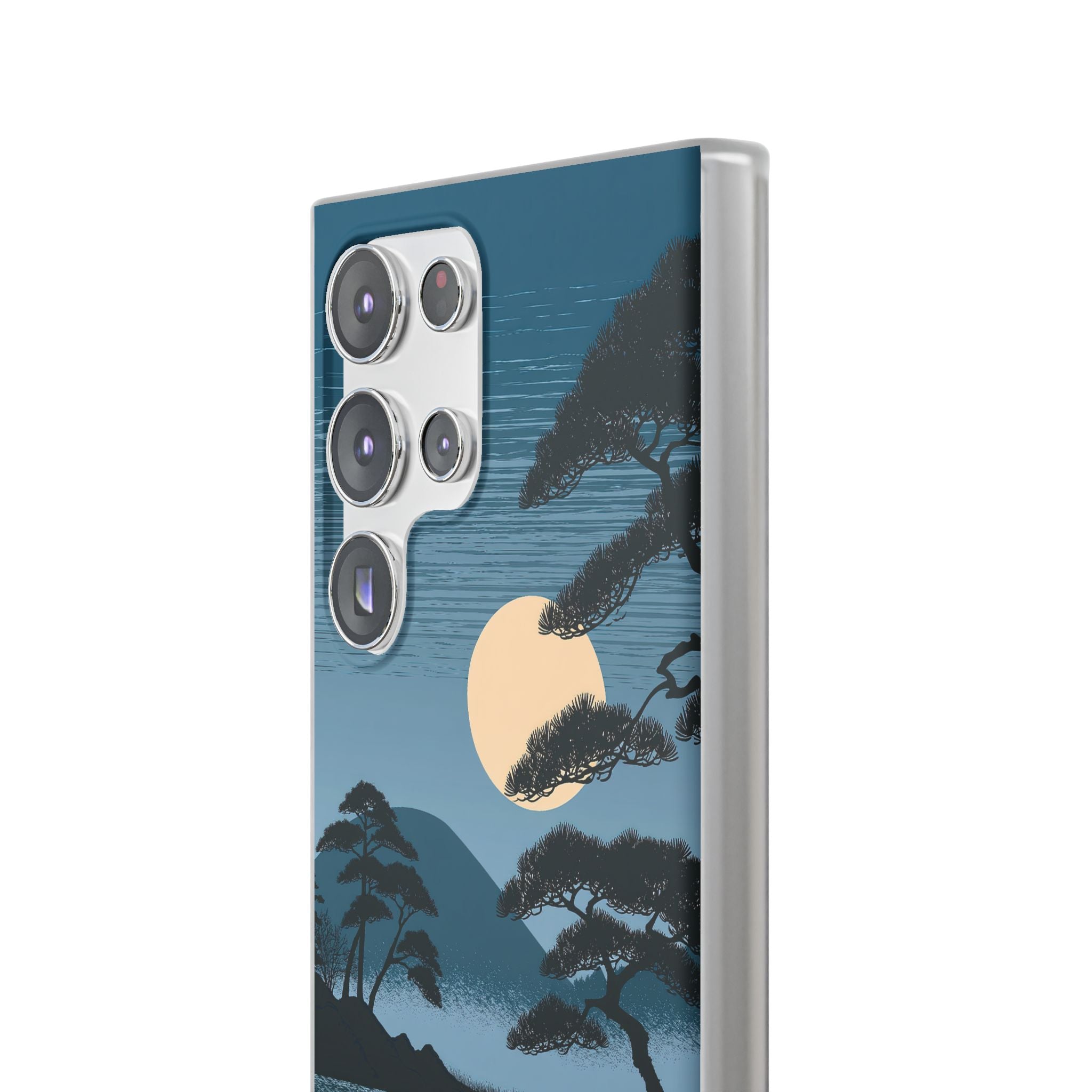 Blue Lite Phone Case for Samsung - Midnight Kyoto Pine