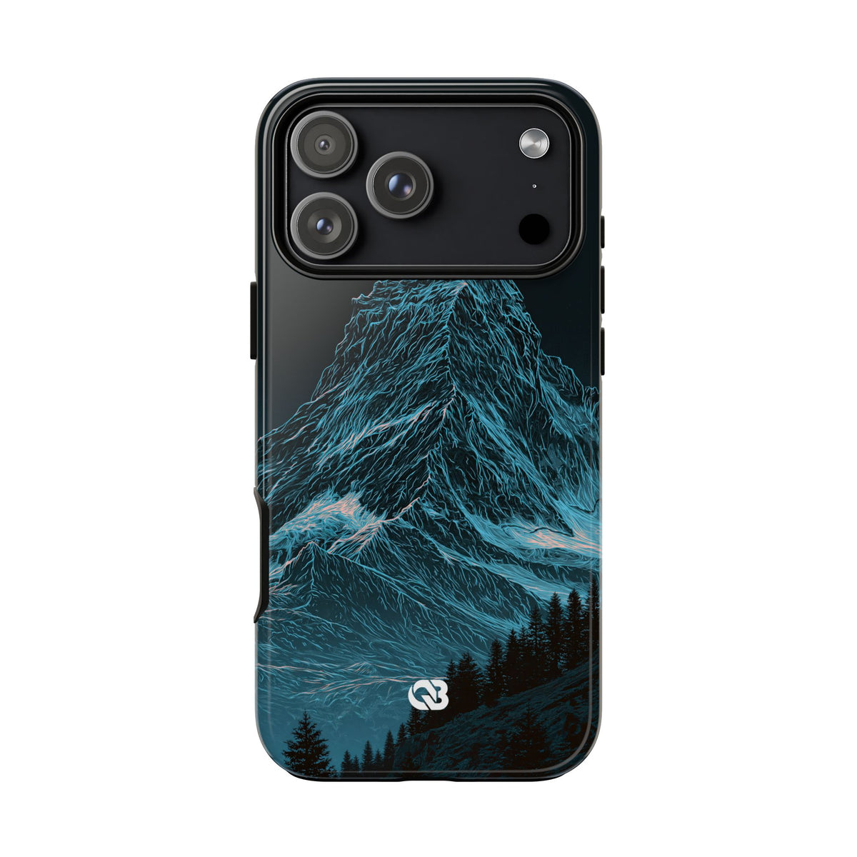 Glacial Alpine Peak · Tough Phone Case for iPhone · Blue