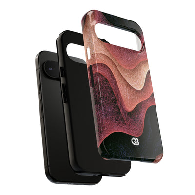 Rose Contour Waves · Tough Phone Case for Pixel ·  Pink