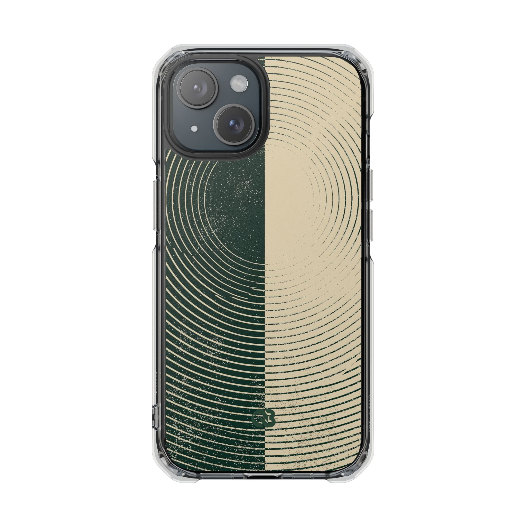 Green Impact MagSafe Phone Case for iPhone - Evergreen Split Grain