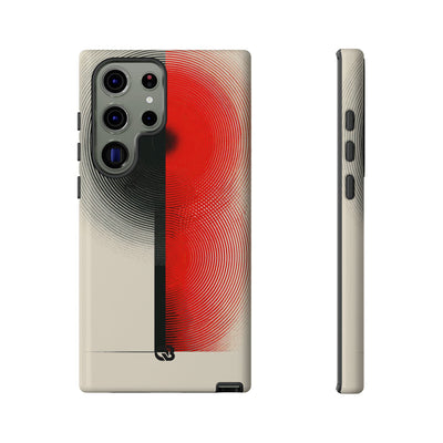 Red Tough Phone Case for Samsung - Split Signal Red