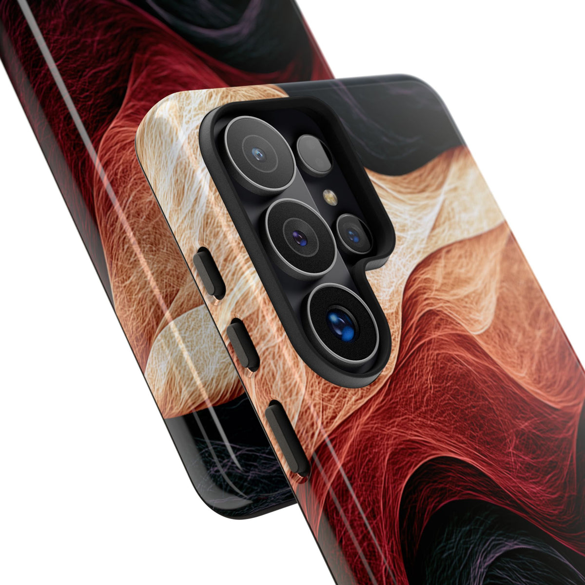 Ember Wave Dispersion · Tough Phone Case for Samsung · Red