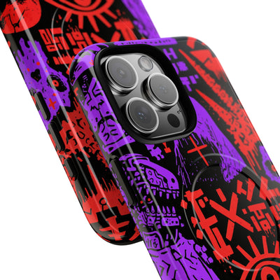 Underground Cyber Glyphs · Tough 2.0 Magnetic Phone Case for iPhone · Black