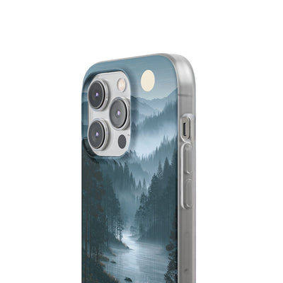 Silent Nordic Fjord · Lite Phone Case for iPhone ·  Blue