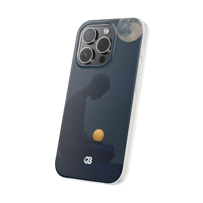 Obsidian Lunar Orb · Soft Phone Case for iPhone