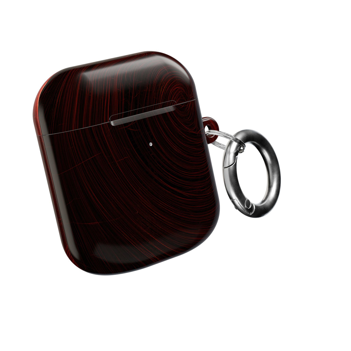 Crimson Solar Orbit · Hard Case for AirPods & AirPods Pro · Red
