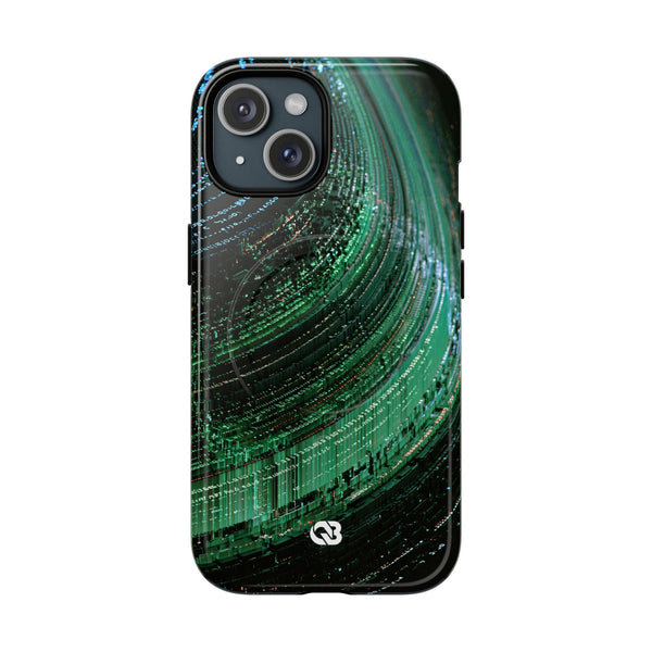 Orbital Data Stream · Tough 2.0 Magnetic Phone Case for iPhone · Green