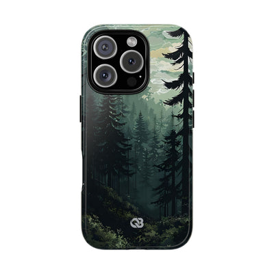 Misty Pine Shadow · Tough Phone Case for iPhone
