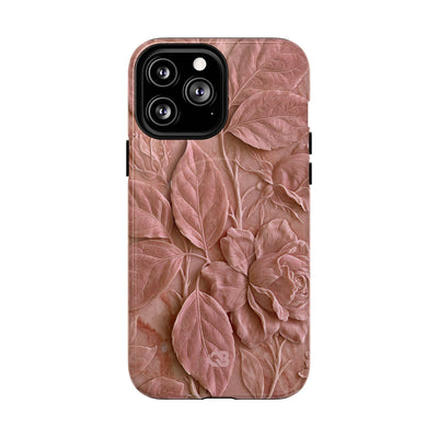 Blush Rose Relief · Tough 2.0 Magnetic Phone Case for iPhone · Pink