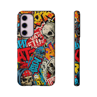 Skate Skull Riot · Tough Phone Case for Samsung · Red