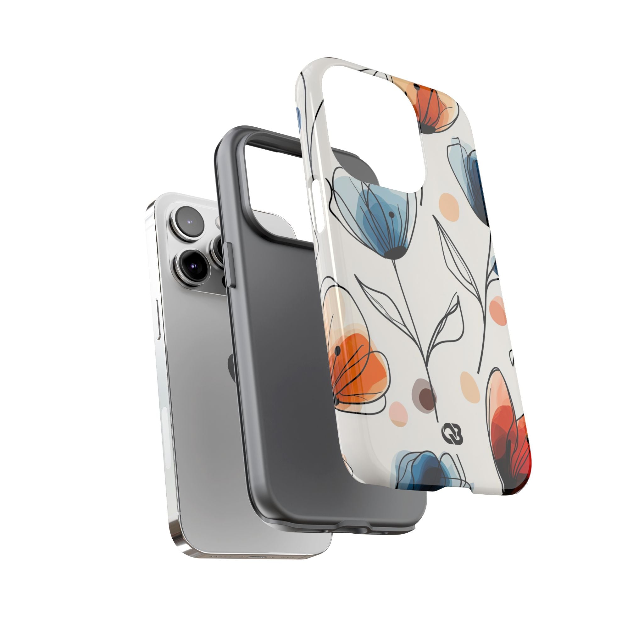 Ink Watercolor Tulips · Tough Case for iPhone