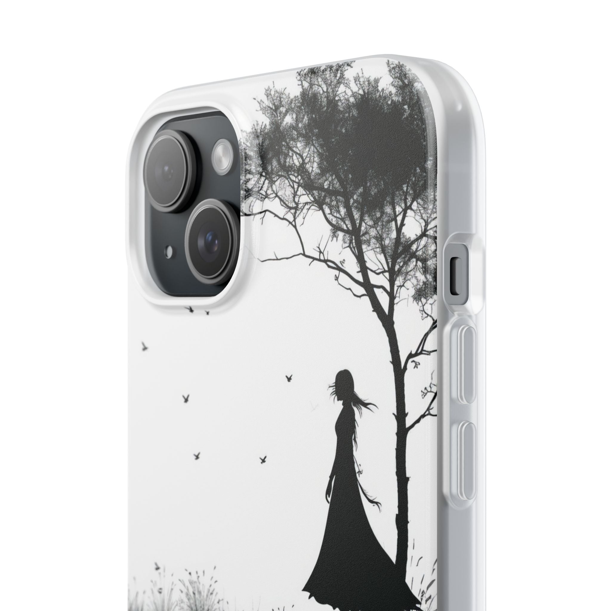 Cliffside Silhouette iPhone 15 Plus Case - Soft