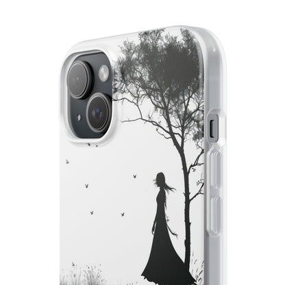 Cliffside Silhouette iPhone 15 Plus Case - Soft