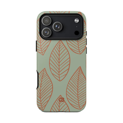 Sage Earth Leaves · Tough Phone Case for iPhone