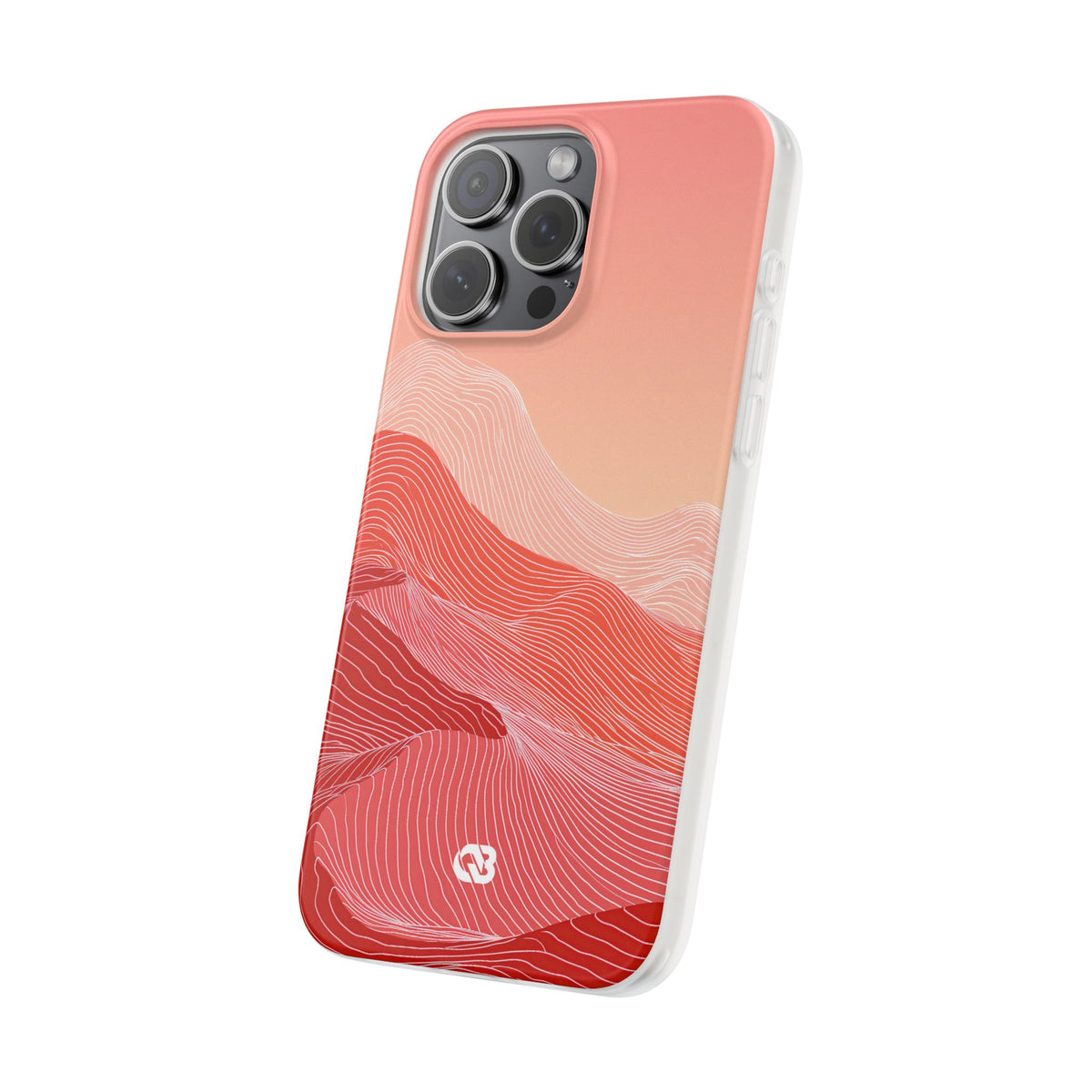 Coral Ridge Contours · Lite Phone Case for iPhone ·  Red
