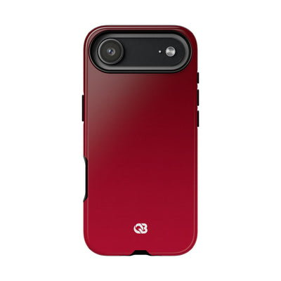 Red Tough Phone Case for iPhone - Crimson Velvet Fade
