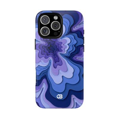 Periwinkle Strata Bloom · Tough Phone Case for iPhone · Purple