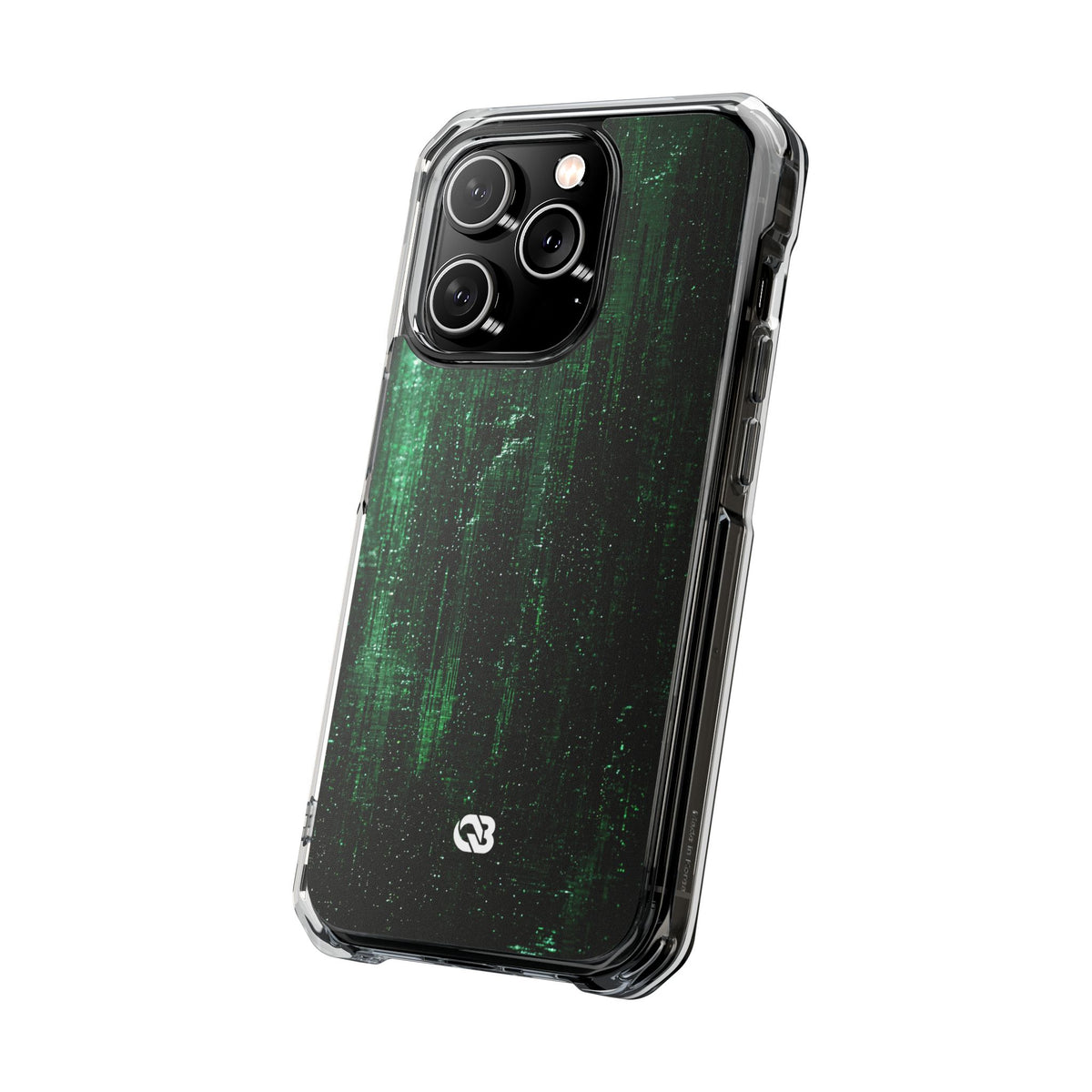 Emerald Void · Clear Impact Magnetic Phone Case for iPhone ·  Green