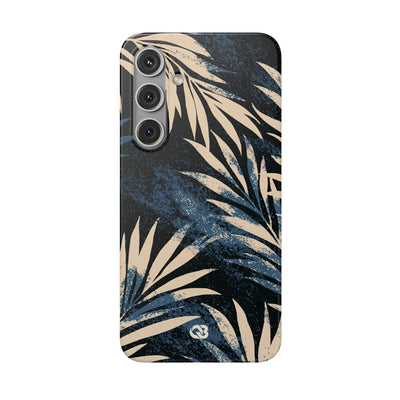 Blue Lite Phone Case for Samsung - Midnight Indigo Palm