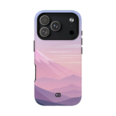 Alpine Twilight · Tough 2.0 Magnetic Phone Case for iPhone · Pink