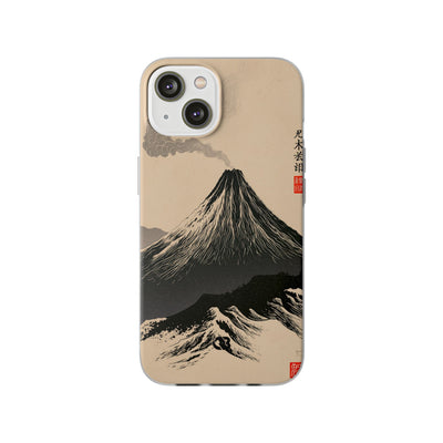 Beige Lite Phone Case for iPhone - Obsidian Ink Summit