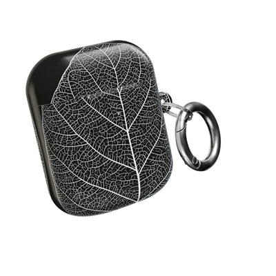 Monochrome Leaf Skeleton · Hard Case for AirPods & AirPods Pro · Black