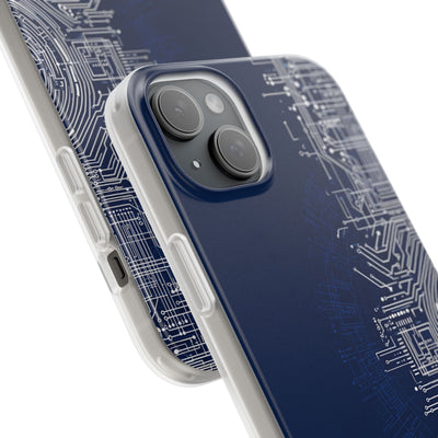 Blue Lite Phone Case for iPhone - Cobalt Circuit Logic