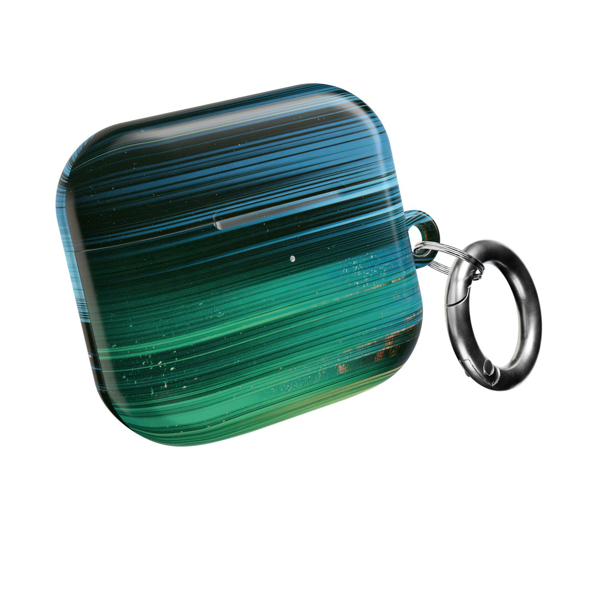 Digital Shoreline Drift · Hard Case for AirPods & AirPods Pro · Teal