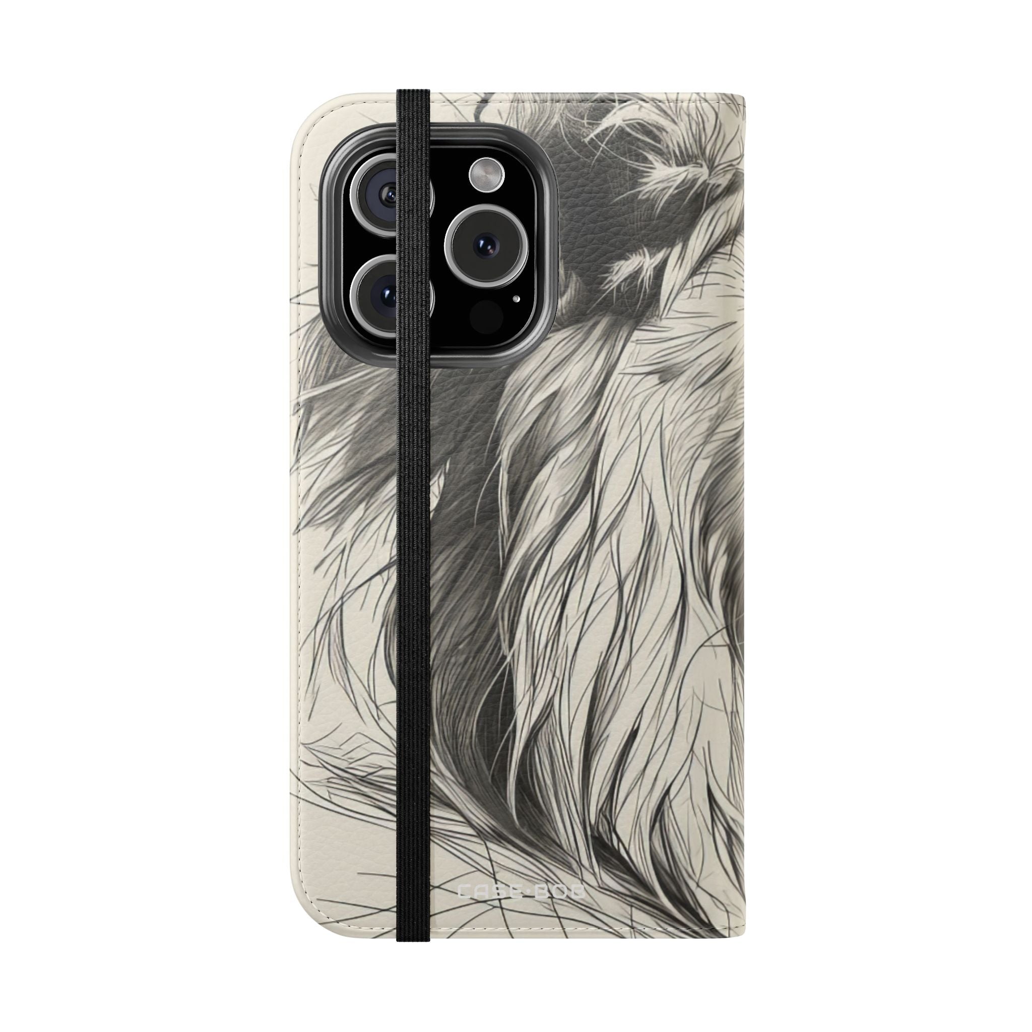 Lion Whisper Gray - iPhone 16 Pro Case - Wallet