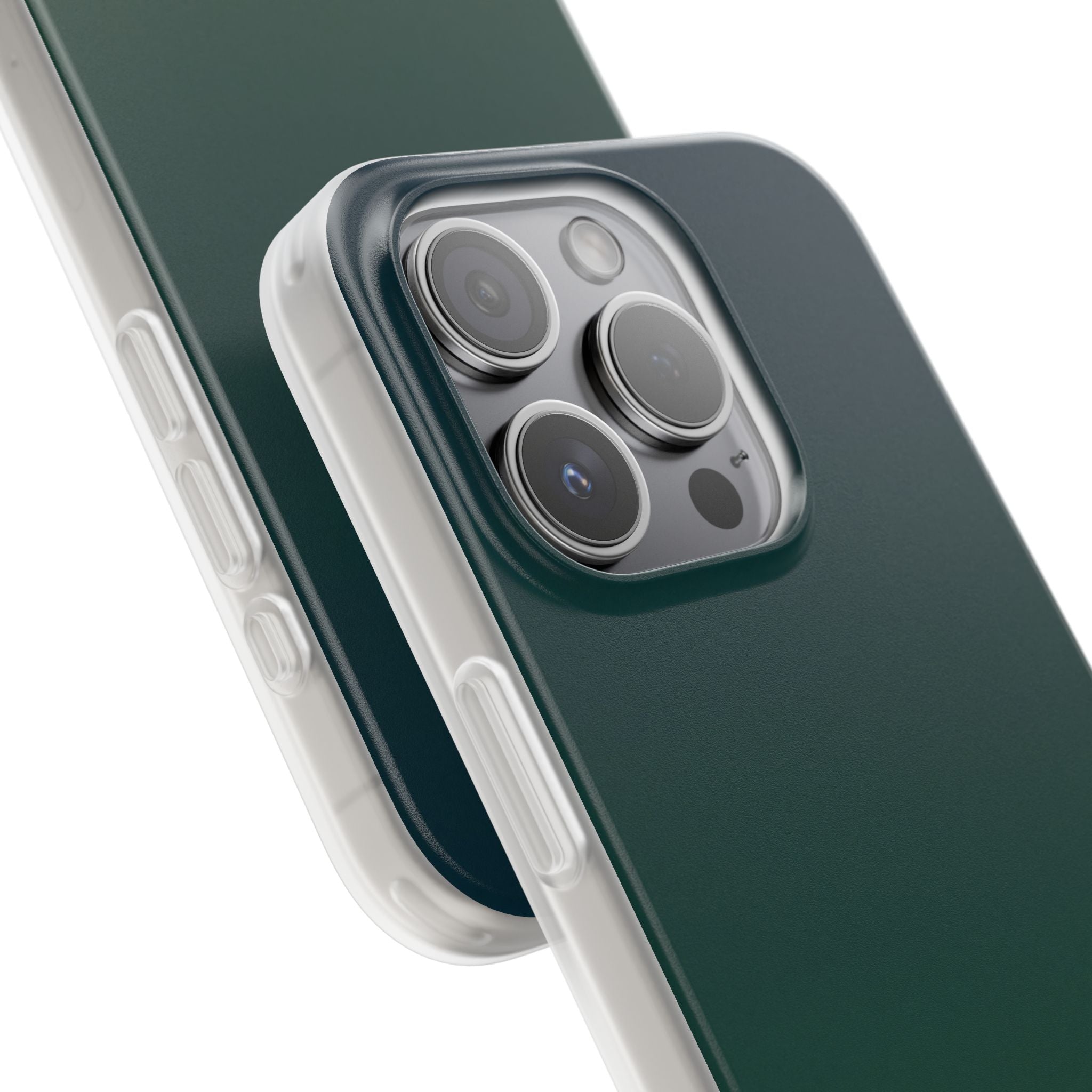 Green Lite Phone Case for iPhone - Midnight Pine Horizon
